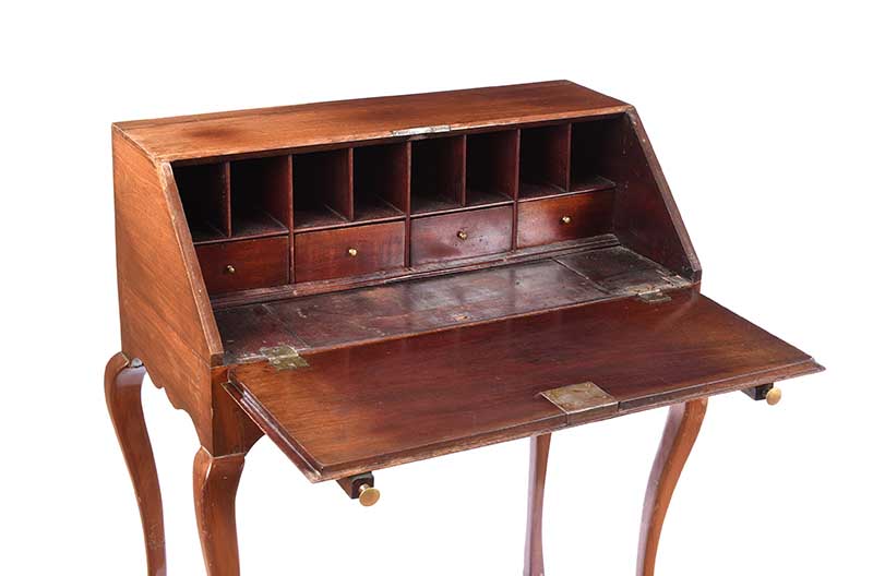 GEORGIAN MAHOGANY BUREAU - Image 3 of 7