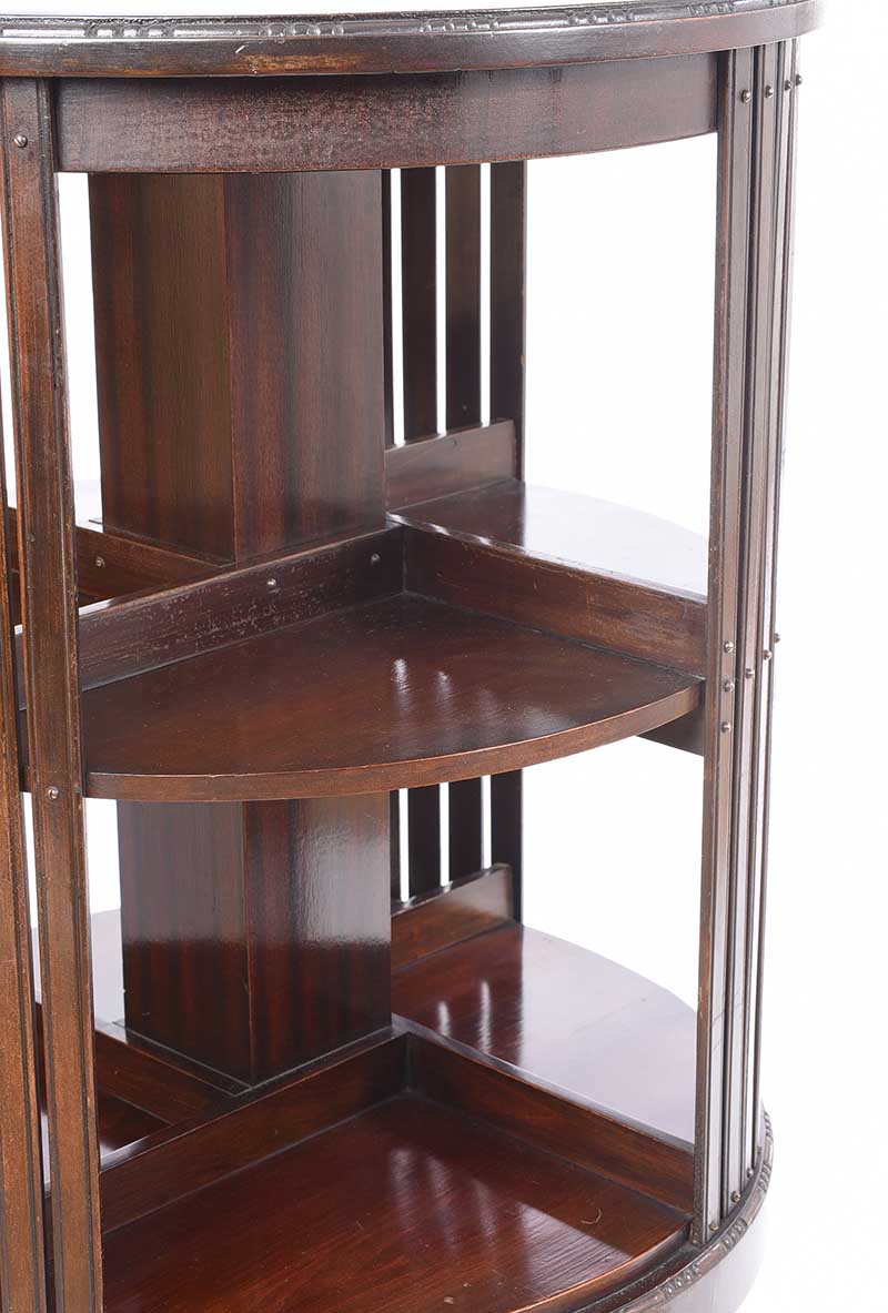 EDWARDIAN REVOLVING BOOKCASE - Image 3 of 5