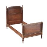 ANTIQUE MAHOGANY SINGLE BED