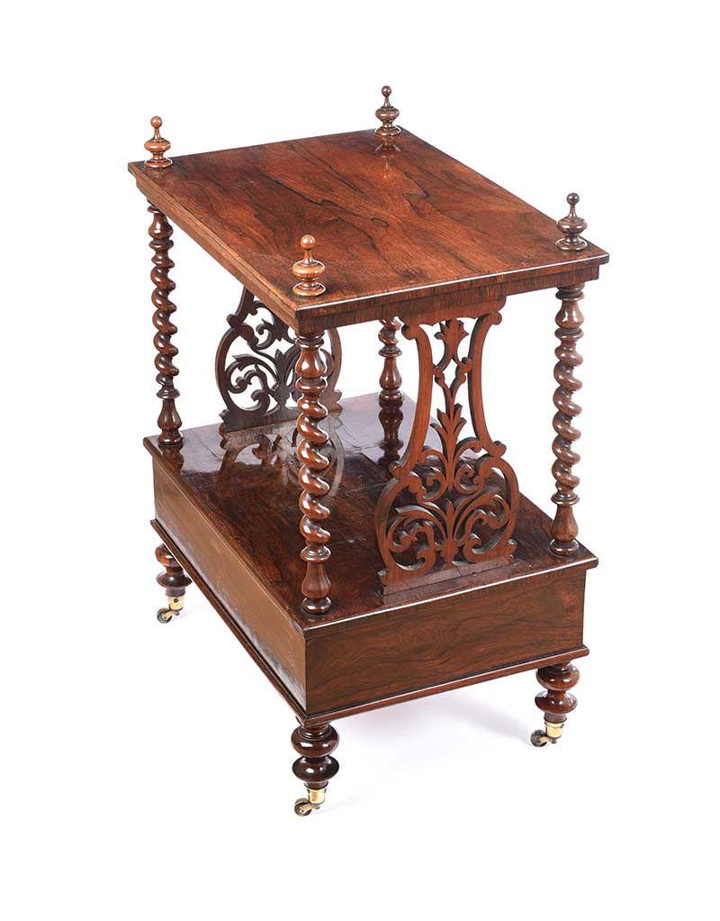VICTORIAN ROSEWOOD LAMP TABLE - Image 3 of 5