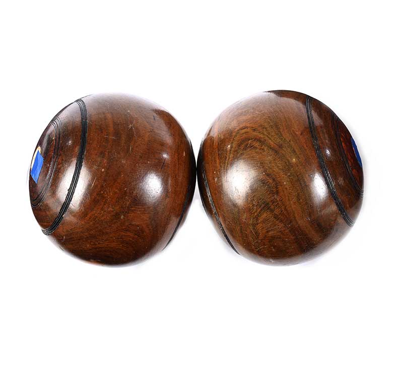TWO VINTAGE LAWN BOULES - Image 3 of 3