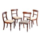 SET OF FOUR REGENCY DINING ROOM CHAIRS