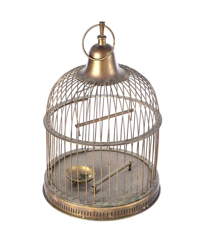 BRASS BIRD CAGE