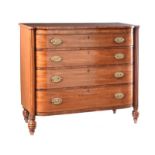 REGENCY MAHOGANY CHEST OF DRAWERS