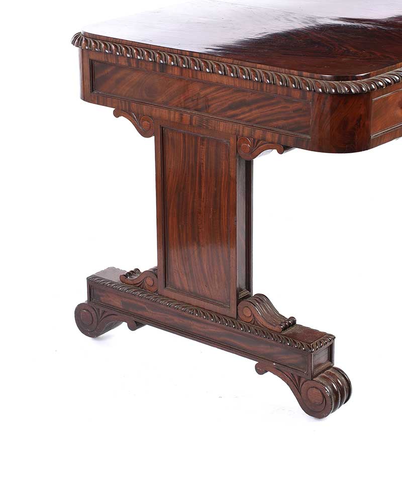 WILLIAM IV LIBRARY TABLE - Image 6 of 6