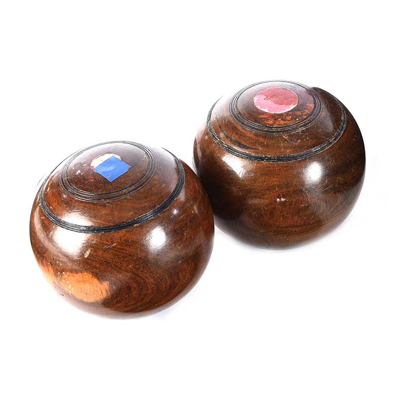 TWO VINTAGE LAWN BOULES - Image 2 of 3