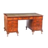 FIVE FOOT MAHOGANY DESK