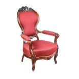 VICTORIAN MAHOGANY ARMCHAIR