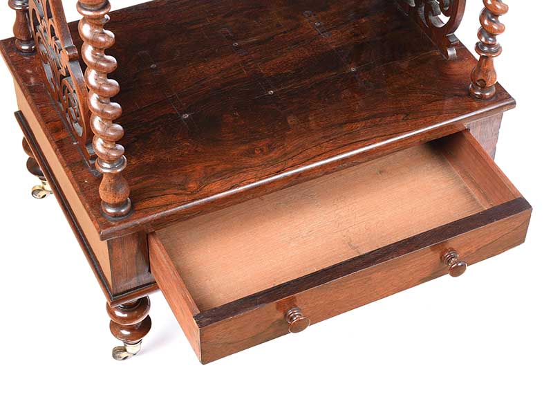 VICTORIAN ROSEWOOD LAMP TABLE - Image 2 of 5