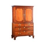 REGENCY MAHOGANY LINEN PRESS