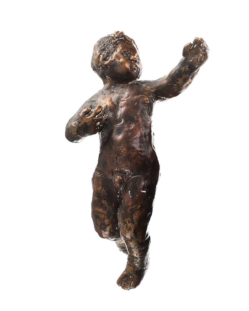 Hilary Bryson - PAIR OF PUTTI - Pair of Cast Bronze Sculptures - 8 x 5 inches - Unsigned - Image 3 of 4