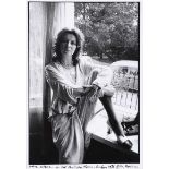 John Minihan - EDNA O'BRIEN IN HER LONDON HOME, 1971 - Black & White Photographic Print - 9.5 x 6