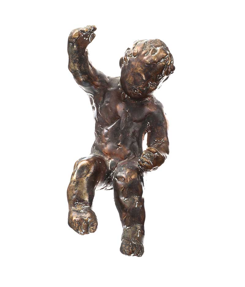 Hilary Bryson - PAIR OF PUTTI - Pair of Cast Bronze Sculptures - 8 x 5 inches - Unsigned - Image 2 of 4