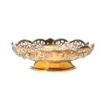 24CT GOLD-PLATED STERLING SILVER DISH