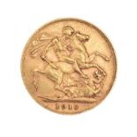 1910 GOLD FULL SOVEREIGN