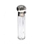 SILVER TOPPED MINIATURE PERFUME BOTTLE