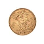 1910 GOLD HALF SOVEREIGN