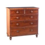 VICTORIAN MAHOGANY CHEST OF DRAWERS