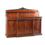 WILLIAM IV FOUR DOOR SIDE CABINET