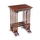 MAHOGANY NEST OF TABLES