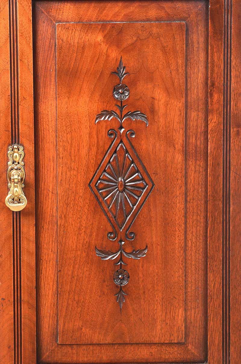 EDWARDIAN WALNUT BEDSIDE PEDESTAL - Image 6 of 6