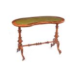 VICTORIAN WALNUT WRITING TABLE