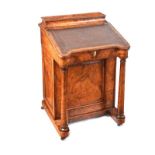 VICTORIAN WALNUT DAVENPORT DESK