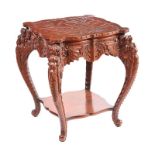 ORIENTAL HARDWOOD TABLE