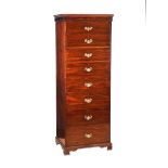 MAHOGANY TALLBOY CHEST OF DRAWERS