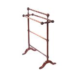 VICTORIAN MAHOGANY TOWEL RAIL