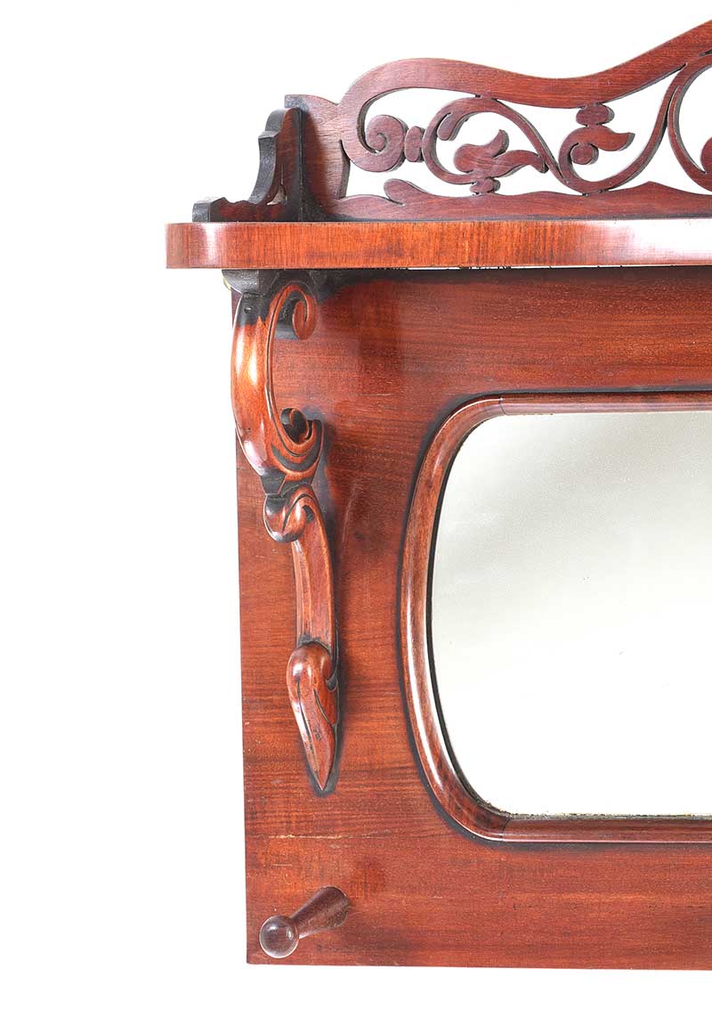 VICTORIAN MAHOGANY COAT RACK - Image 2 of 3