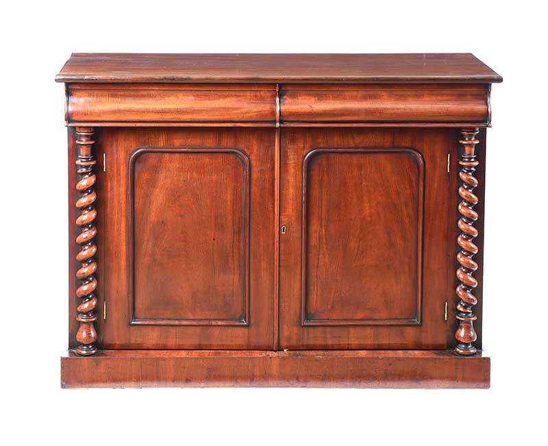 VICTORIAN MAHOGANY SIDE CABINET - Image 5 of 6