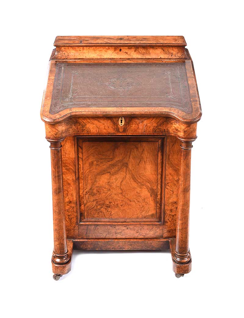 VICTORIAN WALNUT DAVENPORT DESK - Image 6 of 6