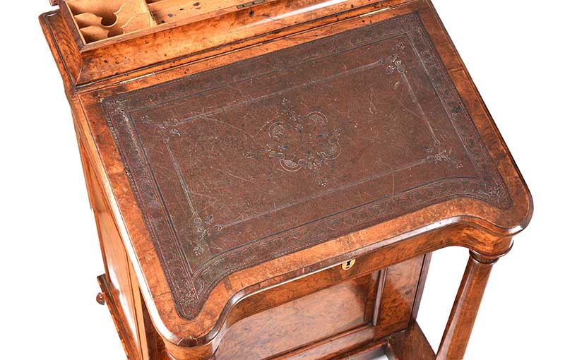 VICTORIAN WALNUT DAVENPORT DESK - Image 3 of 6