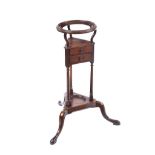 GEORGIAN MAHOGANY SKELETON WASHSTAND