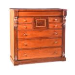 VICTORIAN MAHOGANY CHEST OF DRAWERS