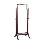 MAHOGANY CHEVAL MIRROR