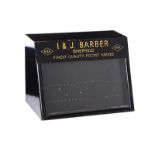 I & J BARBER POCKET KNIFE DISPLAY CASE