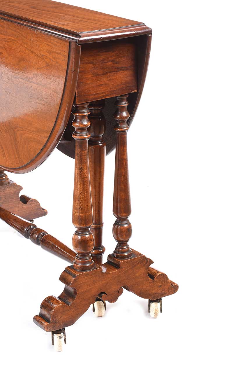 VICTORIAN WALNUT SUTHERLAND TABLE - Image 4 of 4