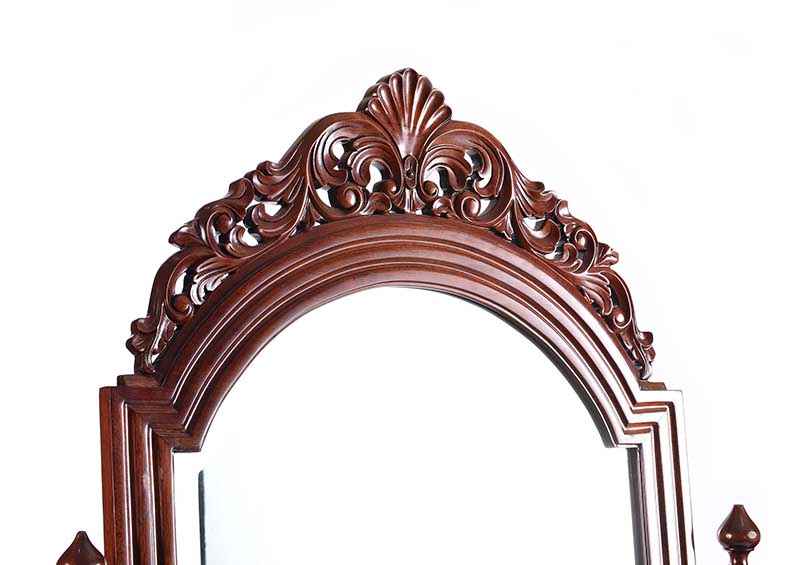 MAHOGANY CHEVAL MIRROR - Image 2 of 6