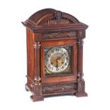 MAHOGANY BRACKET CLOCK