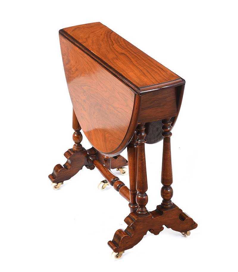 VICTORIAN WALNUT SUTHERLAND TABLE - Image 2 of 4