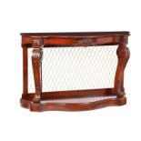 MAHOGANY CONSOLE TABLE