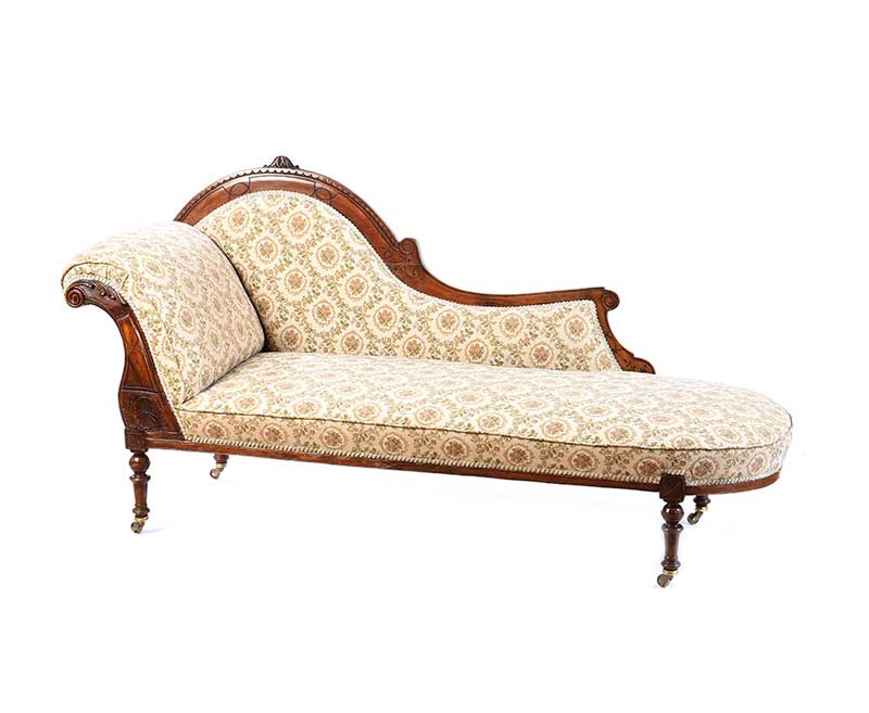 VICTORIAN MAHOGANY SINGLE END COUCH
