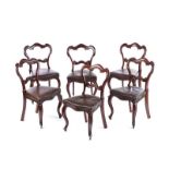 SET OF VICTORIAN MAHOGANY DINING ROOM CHAIRS