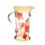 GALLE CAMEO GLASS WATER JUG