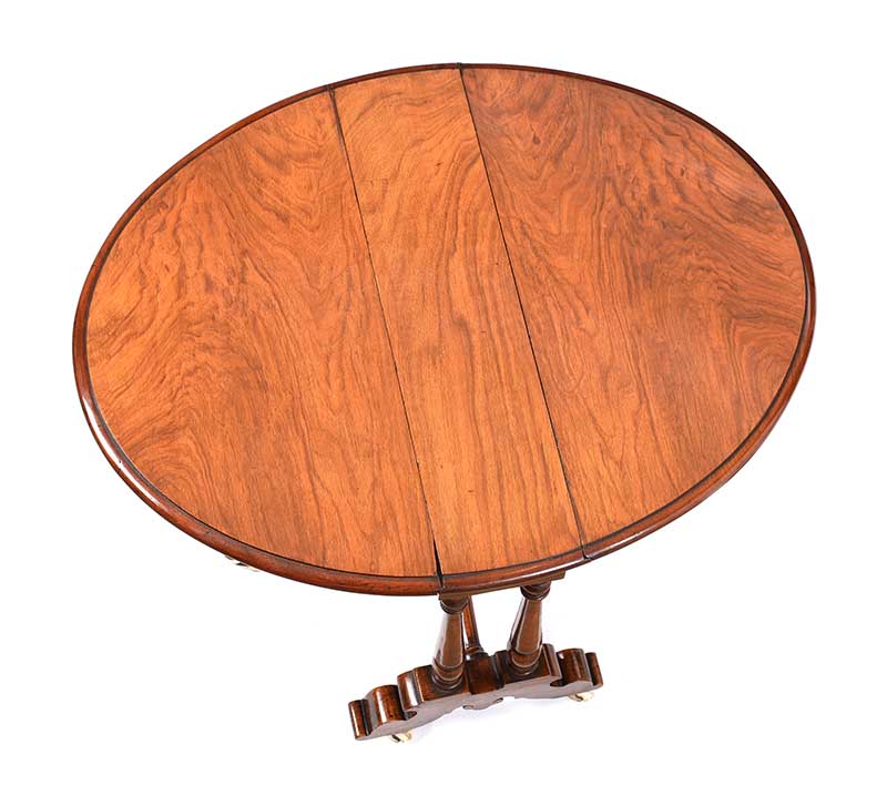 VICTORIAN WALNUT SUTHERLAND TABLE - Image 3 of 4