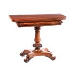 WILLIAM IV TURN OVER LEAF TEA TABLE