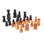 NINETEENTH CENTURY TURNED CHESS PIECES