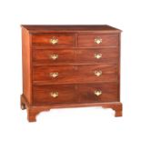 GEORGIAN MAHOGANY CHEST OF DRAWERS